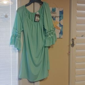 Ruffle Sleeve Tunic
